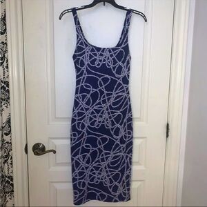 Zara navy blue summer dress